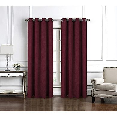 Delmar 2 Pack Luxurious Decorative Grommet Curtain Panel