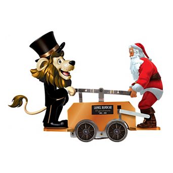 Lionel Lenny & Santa Windup Handcar Model Train