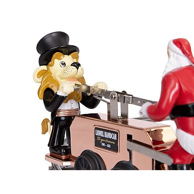 Lionel Lenny & Santa Windup Handcar Model Train