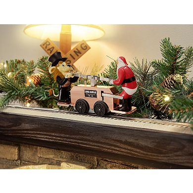 Lionel Lenny & Santa Windup Handcar Model Train