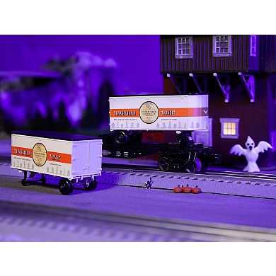 Lionel Whispering Rails Flatcar with 2 Piggyback Trailers