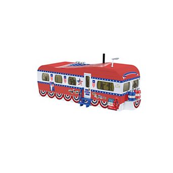 Lionel Patriotic Plug-Expand-Play Mobile Home Trailer O Gauge Model Train Accessory