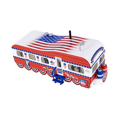 Lionel Patriotic Plug-Expand-Play Mobile Home Trailer O Gauge Model Train Accessory