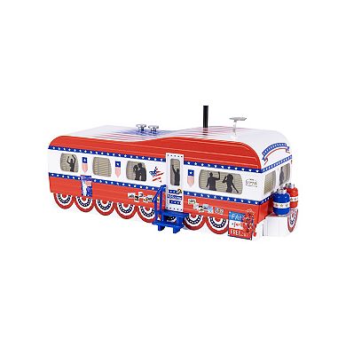 Lionel Patriotic Plug-Expand-Play Mobile Home Trailer O Gauge Model Train Accessory