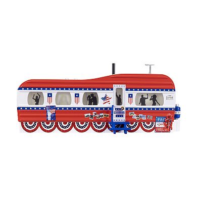 Lionel Patriotic Plug-Expand-Play Mobile Home Trailer O Gauge Model Train Accessory
