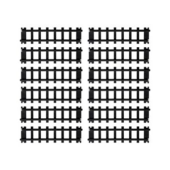 Lionel O Gauge 12 pc Straight Black Plastic Track Pack
