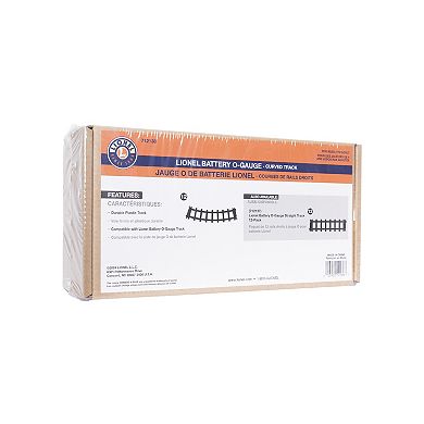 Lionel 12-Piece Curved O Gauge Black Plastic Track Pack