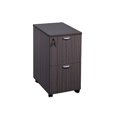 Kery 2 Drawer Mobile Pedestal File Cabinet with Lock