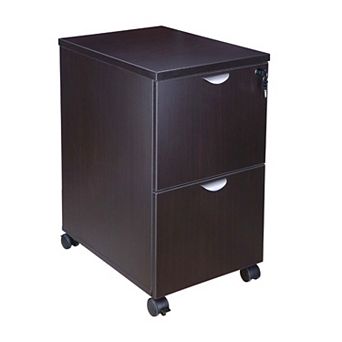 Kery 2 Drawer Mobile Pedestal File Cabinet with Lock