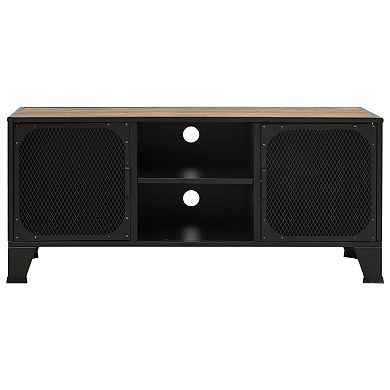 Andy TV Stand Media Cabinet, 2 Doors, 1 Shelf