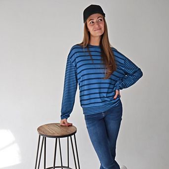 Kennedy Blue Stripe Pullover