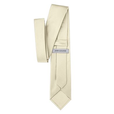 Jacob Alexander Men's Silk Blend Traditional Freestyle Self-Tie Bow Tie - Solid Color