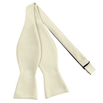 Jacob Alexander Men's Silk Blend Traditional Freestyle Self-Tie Bow Tie - Solid Color