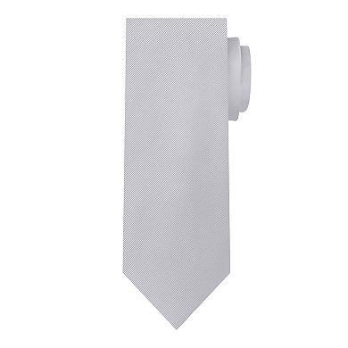 Jacob Alexander Men's Silk Blend Neck Tie - Solid Color, Regular Length
