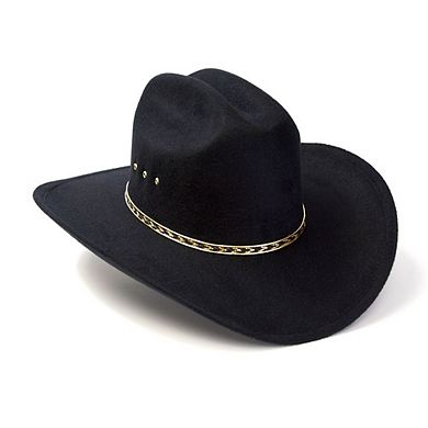 Black Felt Western Cattleman Hat