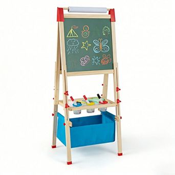 3-in-1 Double-Sided Adjustable Kid Easel for 3-8 Years Old Toddlers