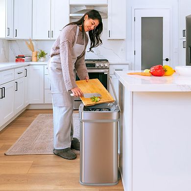 Ninestars Nova² Series 13-Gallon Square Odor-Neutralizing Smart Trash Can