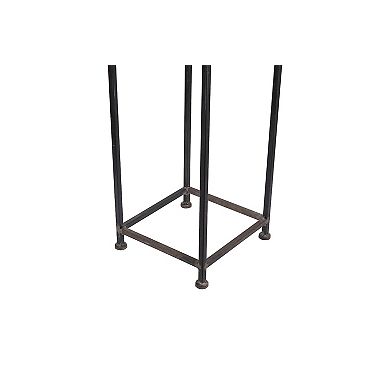 Hello Honey Metal House Shaped Fire Wood Holder with Handle, Black