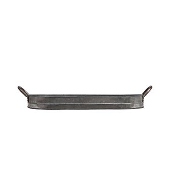 Hello Honey Oval Galvanized Metal Tray with Handles