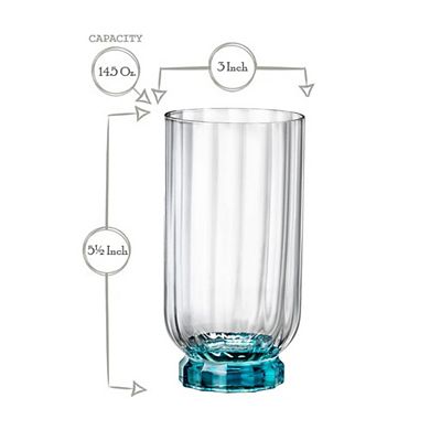 Highball Cocktail Beverage Drinking Glasses