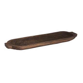Hello Honey Decorative Paulownia Wood Tray, Brown