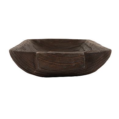 Hello Honey Decorative Paulownia Wood Tray, Brown