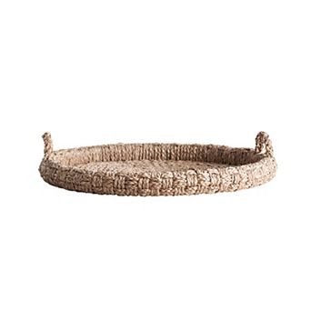 Hello Honey Round Braided Bankuan Tray with Handles