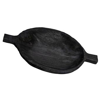 Hello Honey Round Paulownia Wood Decorative Tray