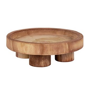 Hello Honey Paulownia Wood Pedestal Tray