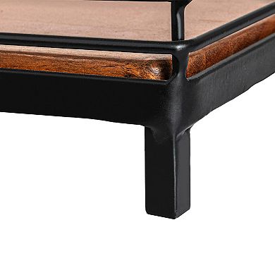 Hello Honey Acacia Wood & Metal 2-Tier Stand