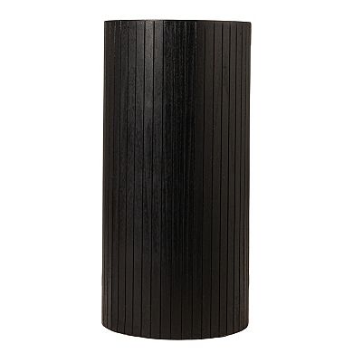 Hello Honey Modern Black Rounded-Edge Console Table