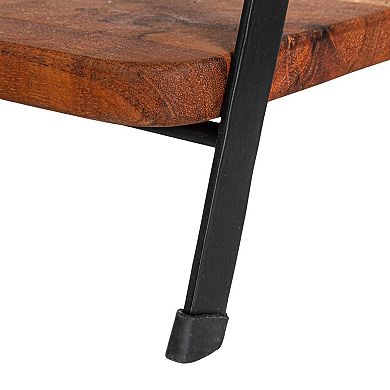Hello Honey Acacia Wood 2-tier Serving Stand