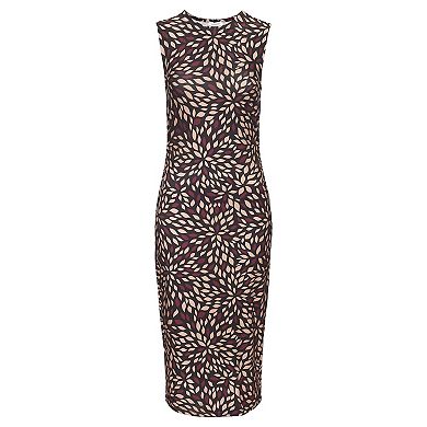 Lascana Women's High Neck Fitted Dress