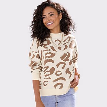 Lascana Women's Leopard Print Sweater