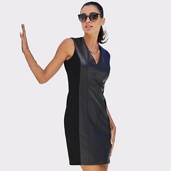 Lascana Women's Faux Leather Dress