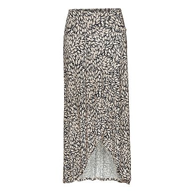 Lascana Women's High Low Printed Skirt