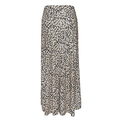 Lascana Women's High Low Printed Skirt
