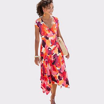 Lascana Women's Handkerchief Hem Dress