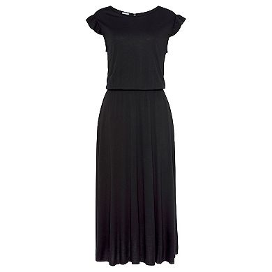 Lascana Women's Flutter Sleeve Dress