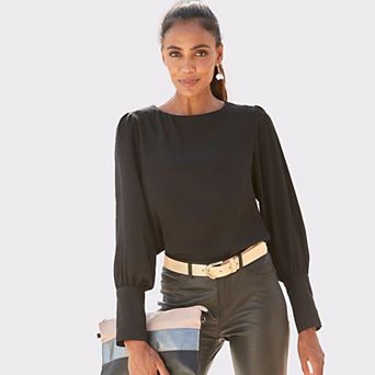 Lascana Women's Back Button Detail Blouse