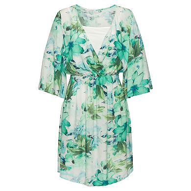 Lascana Women's Floral Layered Look Dress