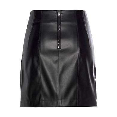 Lascana Women's Faux Leather Skirt