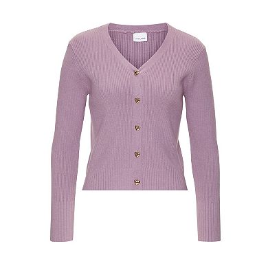 Lascana Women's Heart Button Cardigan