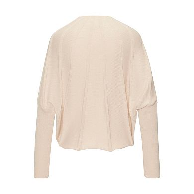 Lascana Women's Mock Neck Ribbed Sweater