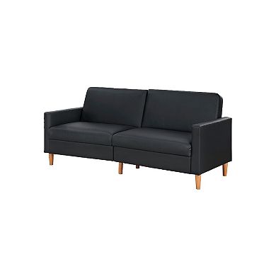 Mala Sleeper Sofa, Foam Padded, Faux Leather