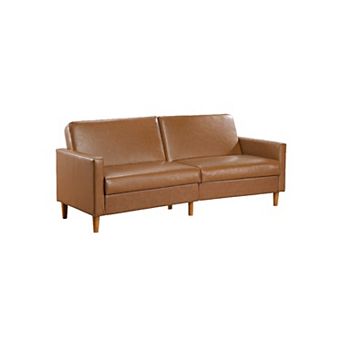Mala Sleeper Sofa, Foam Padded, Faux Leather