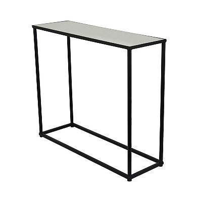 Kellie Nesting Plant Stand Table Set of 3, Black Metal, Glass Tops