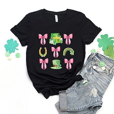 Leprechaun Chart Coquette - Women's Short Sleeve Graphic T-Shirt