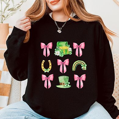 Leprechaun Chart Coquette - Women's Graphic Sweatshirt