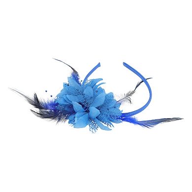 Flower Feathers Headband for Women 1 Pc